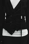 Ann Demeulemeester Zofia Asymmetric Spliced Cardigan In Multicolor