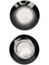 Ann Deumelemeester X Serax Set Of Two-tone Porcelain Plates In Black