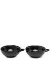 Ann Deumelemeester X Serax X Serax Espresso Cups (set Of Two) In 黑色