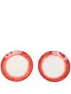 Ann Deumelemeester X Serax X Serax Porcelain Plate In Red