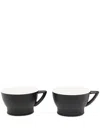 Ann Deumelemeester X Serax X Serax Set Of 2 Cups (220ml) In 黑色