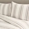 Ann Gish Beach Stripe Duvet Cover Set, Queen In Ivory Sand