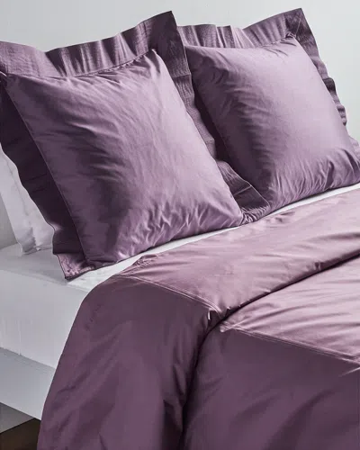 Ann Gish Discontinued   Silk Taffeta Duvet Set In Purple