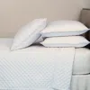 Ann Gish Double Diamond Coverlet Set, Queen In White
