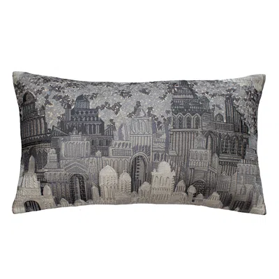 Ann Gish Duomo Pillow, 14 X 24 In Grey