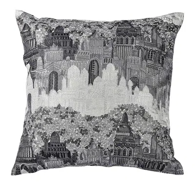 Ann Gish Duomo Pillow, 24 X 24 In Grey