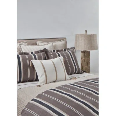 Ann Gish Faux Flax Coverlet Set In Ivory