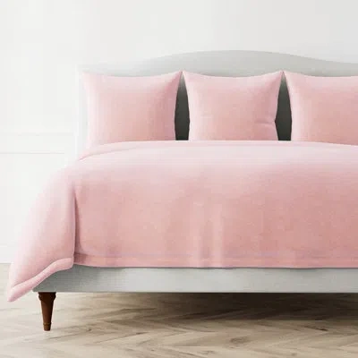 Ann Gish Fresco Velvet Duvet Cover In Blush