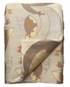 Ann Gish Kosode Throw In Brown