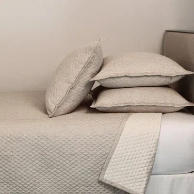 Ann Gish La Croisette Bed Set In Beige,white