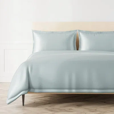 Ann Gish Labyrinth 3 Piece Duvet Cover Set In Aqua