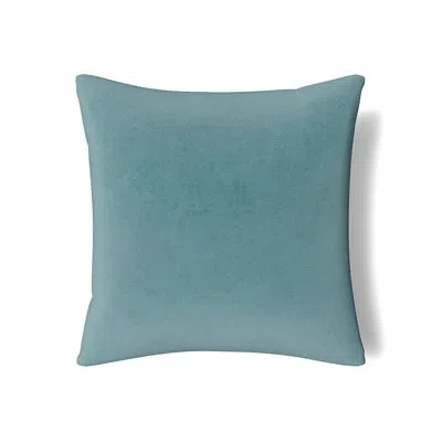 Ann Gish Modern Velvet Pillow In Amalfi Blue