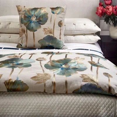 Ann Gish Opium Euro Sham In Azure
