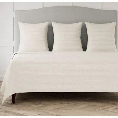 Ann Gish Pavilion Coverlet In Bone