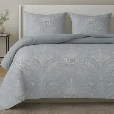 Ann Gish Printemps Comforter Set In Blue,white
