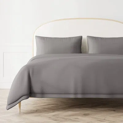 Ann Gish Ready-to-bed 100% Lyocell Duvet Cover In Gray,silver