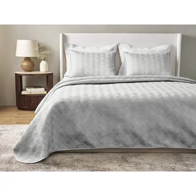 Ann Gish Scallop Coverlet Set In Ice