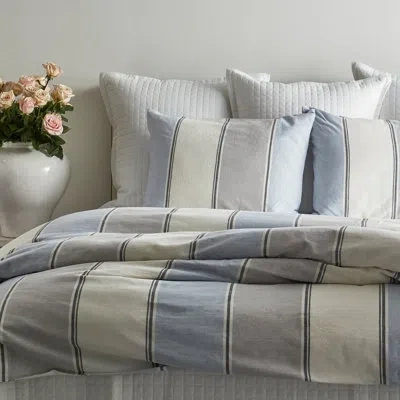 Ann Gish Schooner Duvet Set In Blue;white;gray