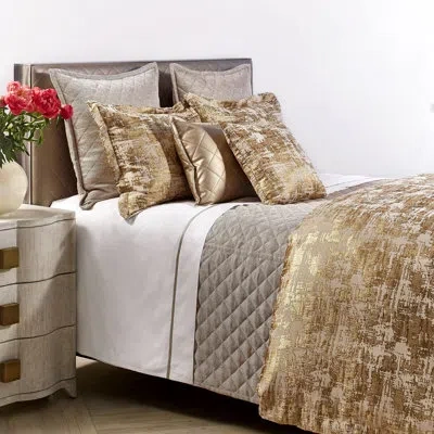 Ann Gish Scratch Pillow In Gold