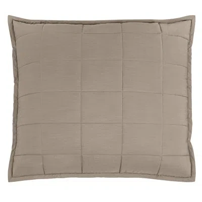 Ann Gish Slub Tencel Pillow In Cafe Au Lait