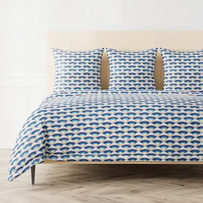 Ann Gish The Met X  Maiolica Duvet Cover In Blue