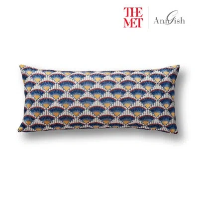 Ann Gish The Met X  Maiolica Pillow In Blues