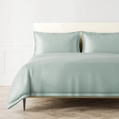 Ann Gish Tidal Duvet Set In Aqua