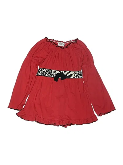 Pre-owned Ann Loren Kids' Dress In Red
