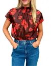 Ann Mashburn Adora Top In Chocolate/spice In Multi