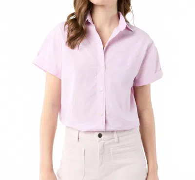 Ann Mashburn Agnes Shirt In Orchid Chambray In Pink