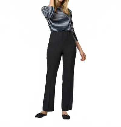 Ann Mashburn Alice Pant In Ink Tropical Wool In Black
