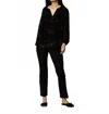 Ann Mashburn Ariana Blouse In Black Leopard In Black