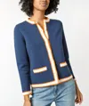 Ann Mashburn Aubrey Cardigan In Navy In Blue