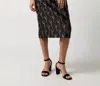 Ann Mashburn Aurora Skirt In Black/magenta In Multi