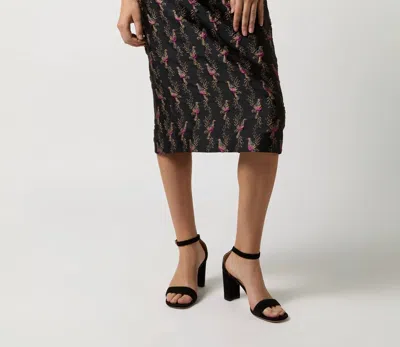 Ann Mashburn Aurora Skirt In Black/magenta In Multi