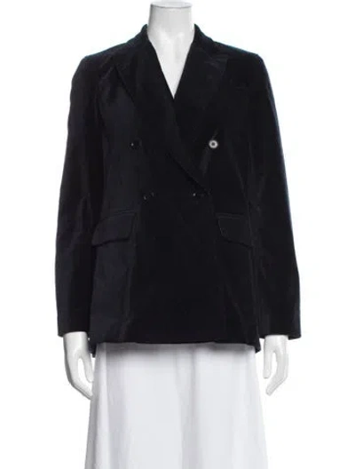 Pre-owned Ann Mashburn Blazer In Blue