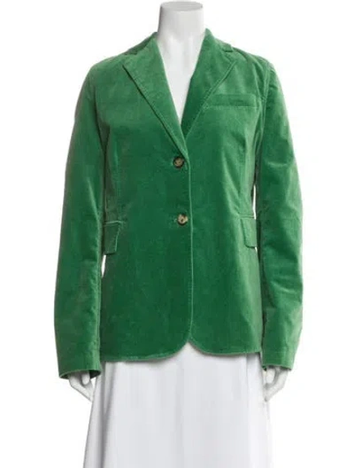 Pre-owned Ann Mashburn Blazer In Green