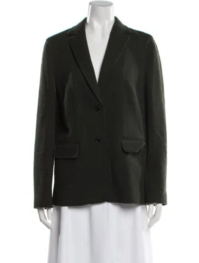 Pre-owned Ann Mashburn Blazer In Green