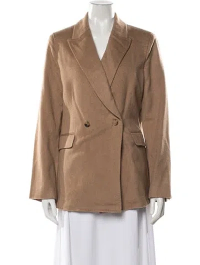 Pre-owned Ann Mashburn Camel Hair Blazer In Brown