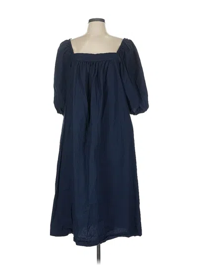 Pre-owned Ann Mashburn Casual Dress In Blue