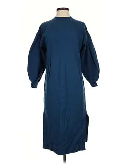 Pre-owned Ann Mashburn Casual Dress In Blue