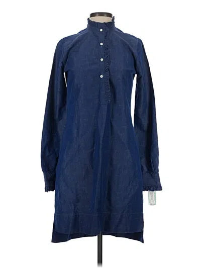 Pre-owned Ann Mashburn Casual Dress In Blue