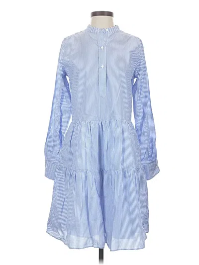 Pre-owned Ann Mashburn Casual Dress In Blue