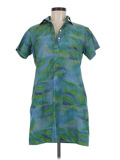 Pre-owned Ann Mashburn Casual Dress In Teal