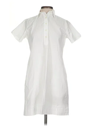 Pre-owned Ann Mashburn Casual Dress In White