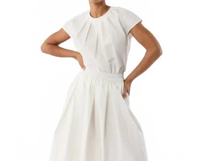 Ann Mashburn Celia Top In White