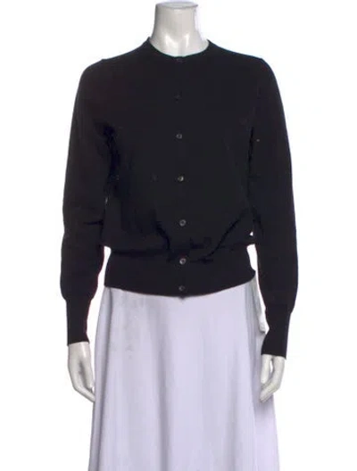 Pre-owned Ann Mashburn Crew Neck Sweater In Black