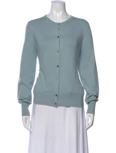 Pre-owned Ann Mashburn Crew Neck Sweater In Blue