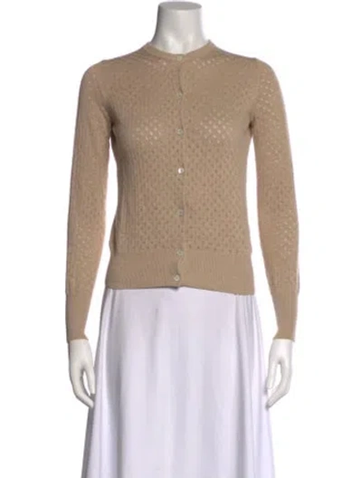 Pre-owned Ann Mashburn Crew Neck Sweater In Neutral