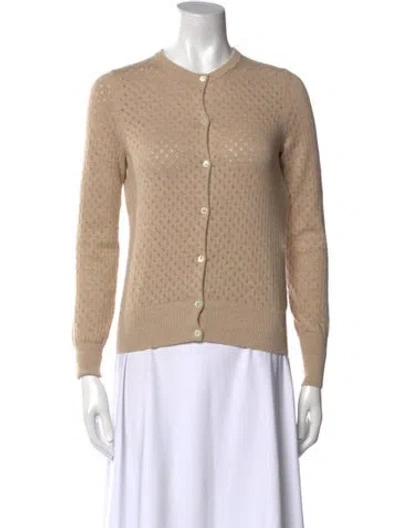 Pre-owned Ann Mashburn Crew Neck Sweater In Neutral
